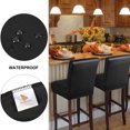 thumbnail image 4 of PiccoCasa Waterproof Bar Stool Covers for Counter Height Side Chair Covers Black 2, 4 of 9