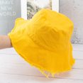 thumbnail image 3 of kurtrusly Bucket Hat Fashionable Sun Protection For Outdoor Activities Casual Comfort brilliant yellow 1Set, 3 of 6