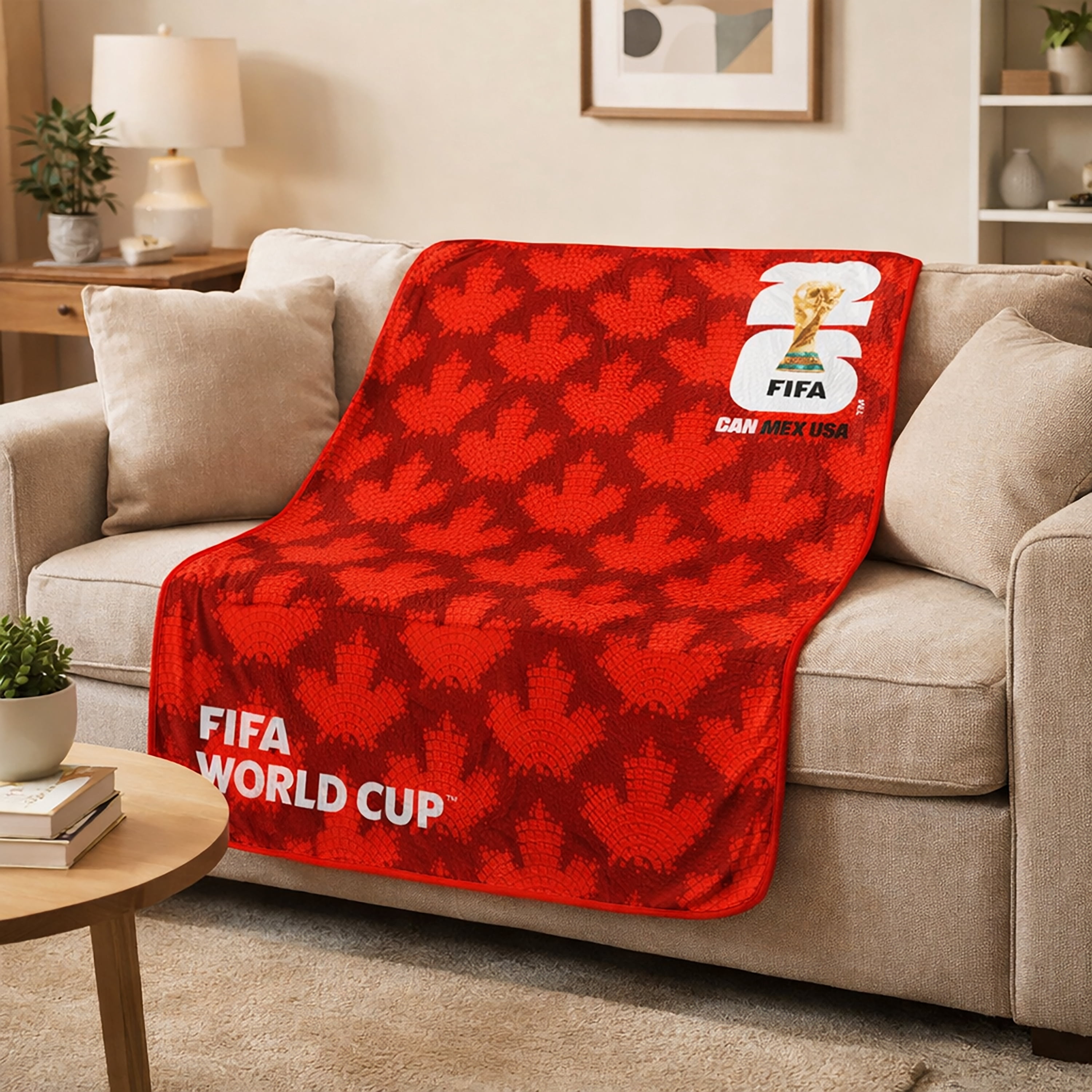 Couverture FIFA Équipe Canada, 127 cm x 152 cm