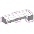 thumbnail image 3 of vidaXL 6 Piece Garden Lounge Set with Cushions Poly Rattan Brown, 3 of 4
