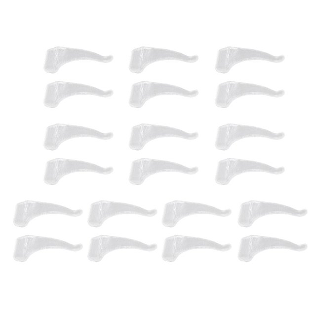 20 Pcs Manchon de Pointe de Lunettes Support de Lunettes Crochet d'Oreille Transparent