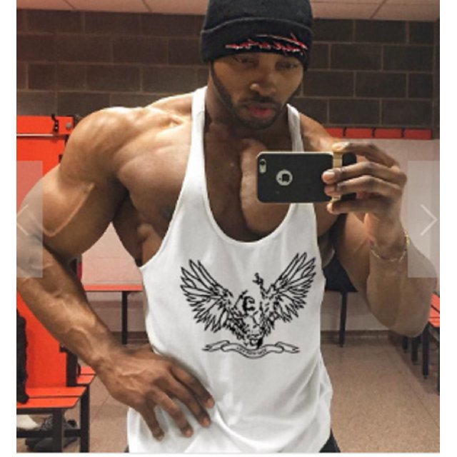 Original Men Gym Muscle Shirt Y Back Stringer Tank Top Vest Bodybuilding Fitness Muscle