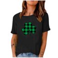 thumbnail image 1 of QIPOPIQ T-Shirts à Manches Courtes pour Femmes à Col Rond T-Shirts de la Saint-Patrick T-Shirt Shamrock T-Shirt Vert Hauts T-Shirts de la Saint-Patrick T-Shirt Ample T-Shirts de Fête T-Shirts Graphiques Aubaines, 1 of 4