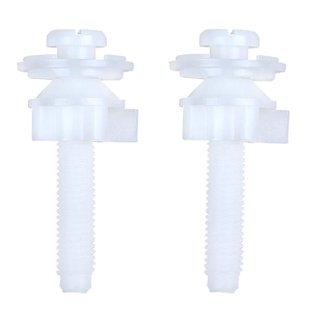 jifeng 2 Pieces Toilet Seat Screws Replacement Hardware Kits Nuts Washers Fix Expanding 28mm spacer