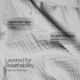 thumbnail image 2 of Queen Couverture 100 % Coton 4 Couches [Gris Écossais], 2 of 15
