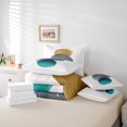 thumbnail image 4 of YST Geometric Bed in a Bag 7pcs Vintage Minimalism Bedding Set, Mid Century Abstract Polka Dots Comforter Set, Twin Size, 4 of 4