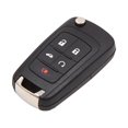 thumbnail image 1 of Unique Bargains 5 Button Uncut Key Fob Flip Remote Case Shell Replacement for Chevrolet Camaro, 1 of 6