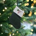 thumbnail image 2 of Birdeem Christmas Large Letters Christmas Stockings Cute Striped Christmas Tree Pendant Holiday Decorations, 2 of 5