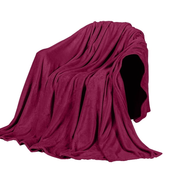 UsRHHA Super Soft Warm Fleece Blanket Throw 50x70cm, Solid Color Flannel Blanket for Sofa Bed, Lightweight Bedding Blanket