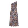 thumbnail image 3 of EGNMCR Robes d'Été Femmes Tendance 2024 Robe Bohème d'Été pour Femmes Imprimée Épaule Sans Manches Smockée Fluide à Volants Plage Maxi, 3 of 4