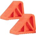thumbnail image 1 of PinesC Wheel Chocks 2-Pack - Parking Block Set with 3 Ton Capacity - Wheel Chocks for RV Trailer, Motorcycle, Camper, Trucks, or Cars (Orange), 1 of 5