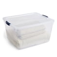 thumbnail image 2 of Rubbermaid Cleverstore 74 Qt Latching Plastic Storage Container & Lid (4 Pack), 2 of 11