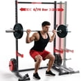 thumbnail image 1 of FLYBIRD Support Réglable pour Squats avec Barre de Traction, Support d'Alimentation Multifonction pour Barres de 6 Pi/7 Pi, 1 of 6