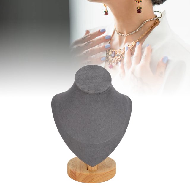 Necklace Holder Stand Organizer for Retail Store - Space Saving Clear Log Flannel PU Leather Necklace Display Holder Necklace Holder Necklace Holder Stand Necklace Display Holder