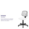 thumbnail image 2 of Flash Fundamentals Mid-Back White Mesh Swivel Task Office Chair with Pivot Back, BIFMA Certified, 2 of 9