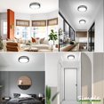 thumbnail image 3 of 12 Inch Flush Mount Ceiling Lights, 36W 3200LM Black Dimmable Light Fixtures Ceiling Mount, 3000K-5000K Selectable Modern Kitchen Light Fixtures for Stair, 3 of 9