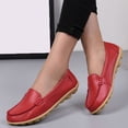 thumbnail image 2 of Dakaela Mocassins pour Femmes à Enfiler, Décontractés, Conduite, Travail, Plats, Bout Rond, Chaussures de Marche, Rouges, 8,5, 2 of 6