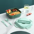 thumbnail image 2 of Bento Lunch Box,Food Grade Lunch Box with Cutlery Bento Box Microwave Heated Office Worker Student Portable Lunch Box 1100Ml,Bento Box Adult Lunch Box,Lunch Box Containers,Adult Lunch Box, 2 of 6