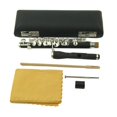 thumbnail image 3 of Plated Piccolo and Wood Case+Cleaning Cloth+Protect Cover Student Kids, 3 of 8