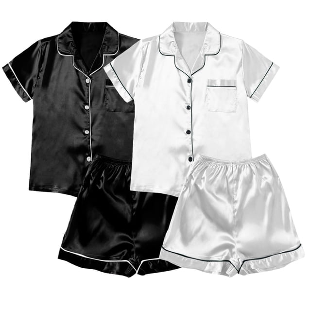 B91xZ Ensembles de Pyjamas pour Femmes, Ensemble de Pyjama à Boutons, Vêtement de Nuit, BK1 TTG