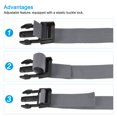 thumbnail image 4 of Unique Bargains 2.5m Suitcase Belts with Quick Release Buckle Luggage Straps, Gray, 4 of 5