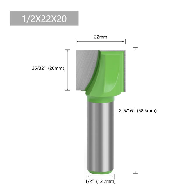 1 Pce Fraise de Nettoyage de Tige de 12,7 mm pour Débroussailleuse Gravure Menuiserie