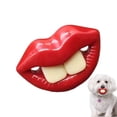 thumbnail image 3 of Jouet pour Animaux de Compagnie Suce Jouet en Silicone pour Dentition – Design Lèvres Rouges TPR Silicone pour Jeu Intérieur Extérieur Entraînement Apaisant Anneau de Dentition pour Animaux, 3 of 5