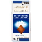 Lindt EXCELLENCE Extra Creamy Milk Chocolate Bar, 100 Grams