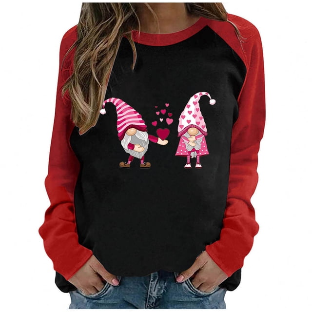 Hauts pour Femmes Chic Décontracté T-shirt à Col Rond d'Automne Hiver pour Femmes, Manches Raglan, Style Décontracté, Haut Ample Décontracté, Blouse en Liquidation