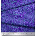thumbnail image 2 of Soimoi Purple polyester Crepe Fabric Leopard & Wild Animal Skin Fabric Prints by Yard 52 Inch Wide, 2 of 3