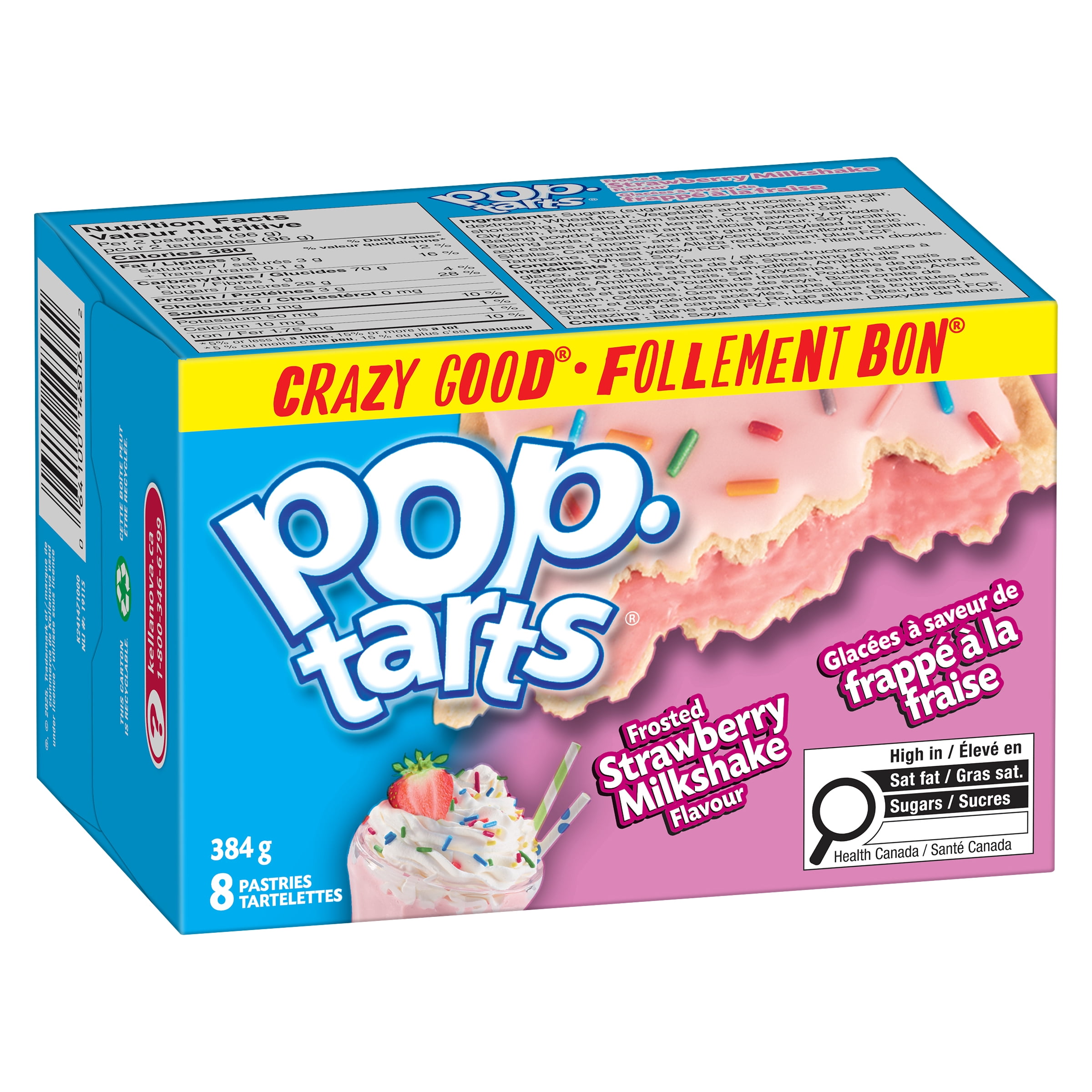 Tartelettes Pop-Tarts® Glacées à saveur de cerises, 384 g, 8 Tartelettes