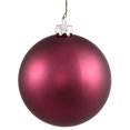 thumbnail image 1 of Vickerman N592026DMV Vickerman Boule de Prune Mate 8 Pouces Ornement de Noël, 1 of 3