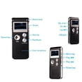 thumbnail image 3 of Enregistreur Vocal Numérique Enregistreur Activé par la Voix pour Conférences, Réunions, Entrevues Enregistreur Audio 8 Go Mini Portable Dictaphone à Ruban avec Lecture, USB, MP3, 3 of 9