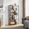 thumbnail image 2 of Boutique Home 5 Tiers Bookshelf with Open Compartments in Rustic Industrial Look, 2 of 7