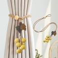 thumbnail image 1 of Birdeem Embrasses de Rideaux, Ceinture d'Embrasse de Rideau Citrouille avec Boule Suspendue, Boucle de Rangement en Tissu, Corde Citrouille en Gaze, Ceinture d'Embrasse de Rideau, Crochets d'Embrasse de Rideau, Ceinture Sans Boucle, Embrasses de Rideau Sans Crochets, 1 of 6