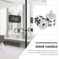 thumbnail image 2 of 1pc Practical Bathroomd Handle Knob Shower Door Knob for Bathroom (Silver), 2 of 8