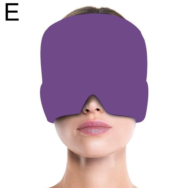Compresse Froide Bonnet Glacé Gel Solide pour Compresse Froide et Chaude Couvre-Chef Violet, Conçu pour une Couverture Complète de la Tête et le Soulagement de la migraine. Comprend un Gel Extensible de Qualité Experte pour le Confort et le Soulagement de la tension. Fonctionne Aussi comme Masque pour les Yeux pour Compresse Chaude. Convient aux Hommes et aux Femmes. Dimensions : 22x17x1 cm.