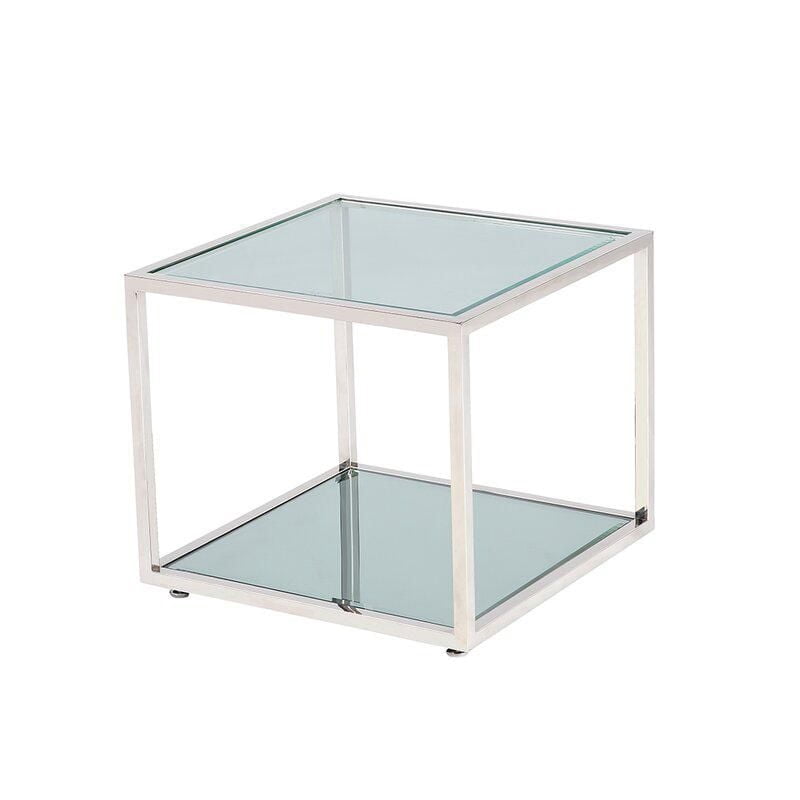 Table d'appoint base argent