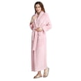thumbnail image 1 of Peignoir Long pour Femmes en Molleton Doux, Peluche Duveteuse, Robe de Chambre Chaude d'Hiver pour Dames, 1 of 7