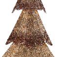 thumbnail image 4 of Northlight Décoration Extérieure d'Arbre de Noël en Maille Éclairée à LED - 46 Pouces - Finition Bronze Doré, 4 of 6