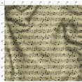 thumbnail image 4 of Soimoi Tissu Beige Moss Georgette Notes d'Instruments de Musique Tissu Imprimé 1 Yard 42 Pouces de Large, 4 of 5