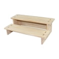 thumbnail image 4 of Xuanheng Wood Display Riser Collectibles Display Stand for Ornaments Crafts Apartment 2 Layer 30cm, 4 of 8