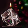 thumbnail image 3 of Refillable Glass Liquid Candle Clear Handcraft Smokeless for Wedding Decoration Cubic, 3 of 8