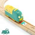 thumbnail image 3 of Robobloq Coding Express Wooden Train Set, Educational STEAM Learning Toys 25 PCS Wooden Tracks, 22 Functions Lights/Music, 3 Modes, Preschool Teaching Toys Gifts for Kids Age 3-7, 3 of 5