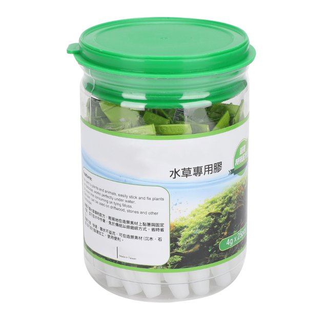 25Pcs Aquarium Fish Tank Landscape Decoration Ornaments Glue Accessory Good Effectgreen
