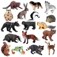 thumbnail image 1 of Animaux de la Forêt Figurines Jouets Éducatifs Ensemble de Modèles d'Animaux pour, 1 of 6