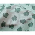 thumbnail image 4 of oneOone Silk Tabby Fabric Rabbit Block Print Sewing Fabric BTY 42 Inch Wide, 4 of 4