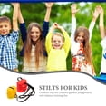 thumbnail image 4 of OULII 2 Pairs Assorted Color Stilts Toy for Kids Walking Balance Training Garden 4.52X3.54X2.36in, 4 of 8