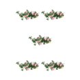 thumbnail image 1 of stanreset 1/2/3/5 Artificial Flower Plant Fake Vine Roses Simulation Rose Self-Assembly Party Balcony Garden Restaurant Living Room Garland Pink 5PCS, 1 of 6