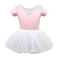 thumbnail image 2 of AherBiu Baby Girl Clothes Rompers Skirt Jumpsuits Solid Color Shorts Rompers Long Sleeve Stretch Ballet Dance Bodysuit Performance Costume, 2 of 5
